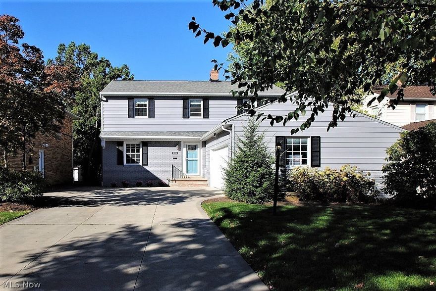 Fabulous Beachwood location! Beautiful colonial! Lots of fresh paint in today's colors. Wonderful spacious family room with build-ins. Lovely large kitchen with loads of cabinetry, expansive counter space and eating area leads to the spacious dining room that opens to the living room with walls of glass overlooking the lush fenced in yard.  Upstairs features four generous in size bedrooms, one being the Master Suite with an updated private bathroom. The other upstairs Bathroom has also been updated. The full basement has an inviting finished sprawling recreation area and an extra finished room. You can walk so many places from this prime location! Newer furnace, A/C and H2O. Close to freeway, shopping, restaurants , hospitals, museums, universities & University Circle. Home Warranty.