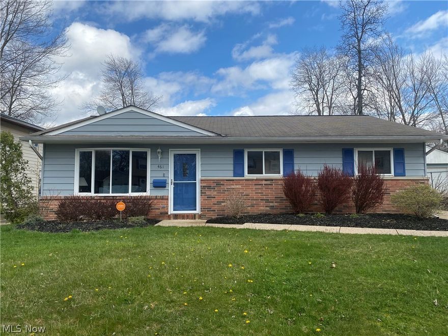 Hurry hurry!  You must check out this highly sought after 3 bedroom,2 full bath ranch sitting on a large lot in this quiet neighborhood.  Filled with an abundance of natural lighting this home has been tastefully remodeled. This home features a smooth floor plan with extra large rooms and loads of updates.  They  include the eat-kitchen with Kraftmaid cabinetry, ceramic flooring, an under the mount sink and high end stainless steel appliances.  The 18x16 living room has the newer engineered vinyl laminate flooring and a large picture window.   Down the hall is the remodeled bathroom with double sinks.  The master bedroom features another full bathroom.  Two other large bedrooms can accommodate any size furnishings.  Be sure to step outside to the concrete patio offering a great place for grilling out.  The driveway is paved and there is a 2 car garage.  Close to schools, parks and freeway access.  All of this, central air and a home warranty too!  Make your appointment today!