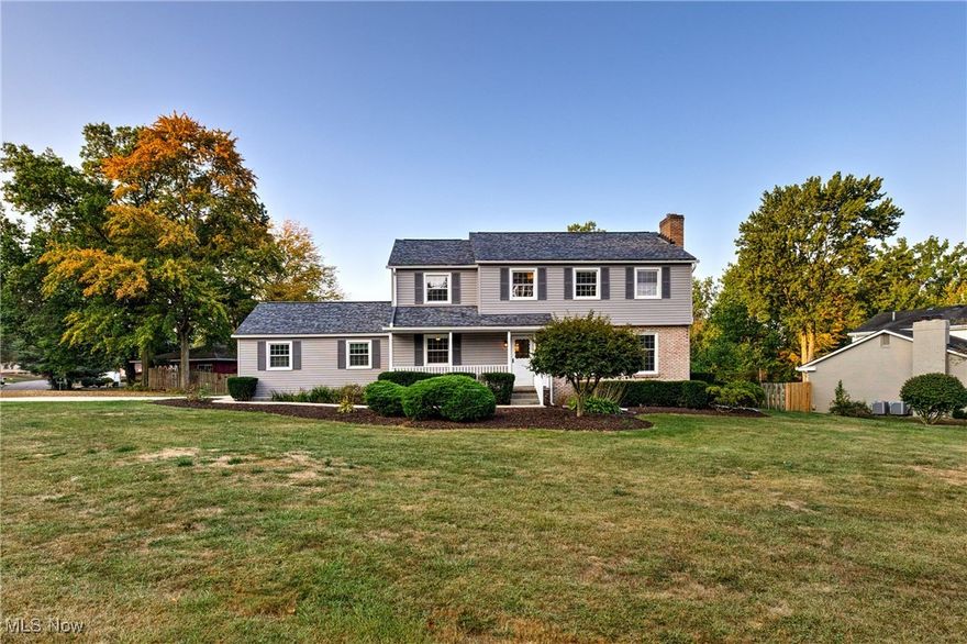 Welcome to this stunning, traditional 2-story home, offering the perfect blend of classic charm and modern luxury. Situated on a spacious corner lot in a great community. This 5-bedroom, 3-bathroom residence has been thoughtfully redesigned with the finest finishes and upgrades throughout. Featuring polished marble flooring that flows seamlessly through the foyer and kitchen. Refinished hardwood floors add an extra touch of warmth and elegance throughout. The heart of the home is the gourmet kitchen, complete with brand new appliances, sleek quartz countertops, all new cabinets and a bonus eat-in space. Whether you're hosting a dinner party or enjoying a quiet meal, this kitchen is sure to impress. The home boasts 5 spacious bedrooms, one of which is on the first floor and could be a great office space if needed. All three full bathrooms have been completely renovated, featuring custom tile work, modern fixtures/finishes and designer wallpaper. Other notable updates include vinyl replacement windows throughout and the waterproofed basement provides extra living or storage space. Outside, the large corner lot gives you room to enjoy both privacy and outdoor activities, making it the ideal space for gardening, entertaining, or simply relaxing in your own backyard. This home truly has it all—an unbeatable combination of style, space, and location. This is truly an amazing family home! Don't miss your opportunity to make this stunning property your own!