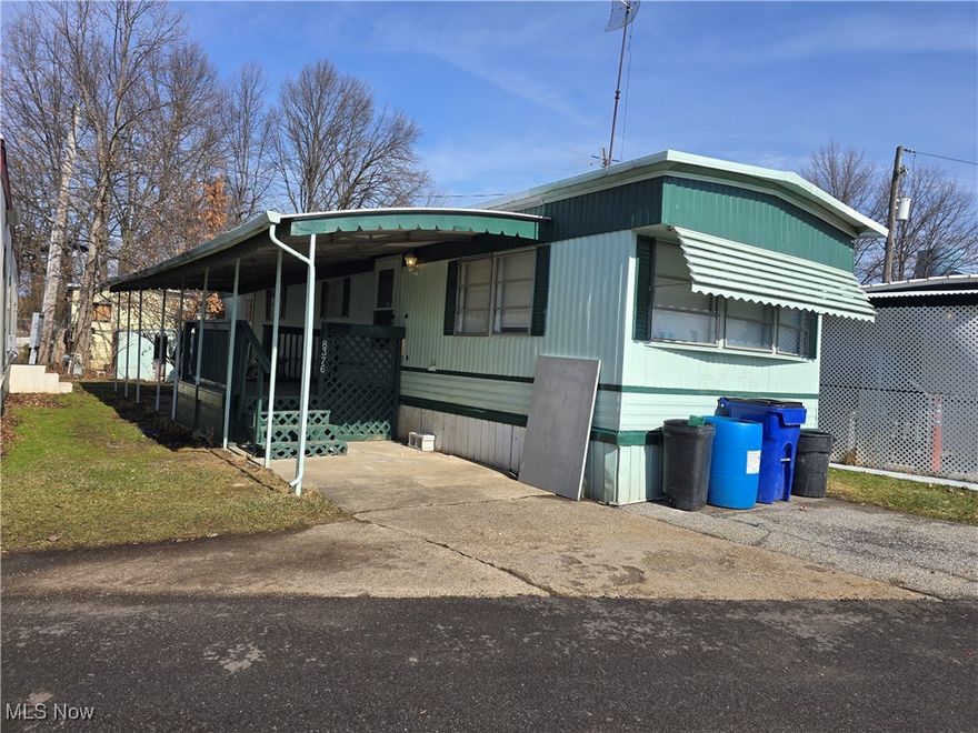 Nicely renovated mobile home; all appliances included! Located in 55+ adult community, all residents must be at least 55+ years. Very reasonable living close to I-480, Ridgepark Square and Parma Shoppes. Sit on the front porch with a lemonade and watch the world go by! FYI: all tenants have to be approved through association before a home can be sold. We do background, criminal, and income checks.