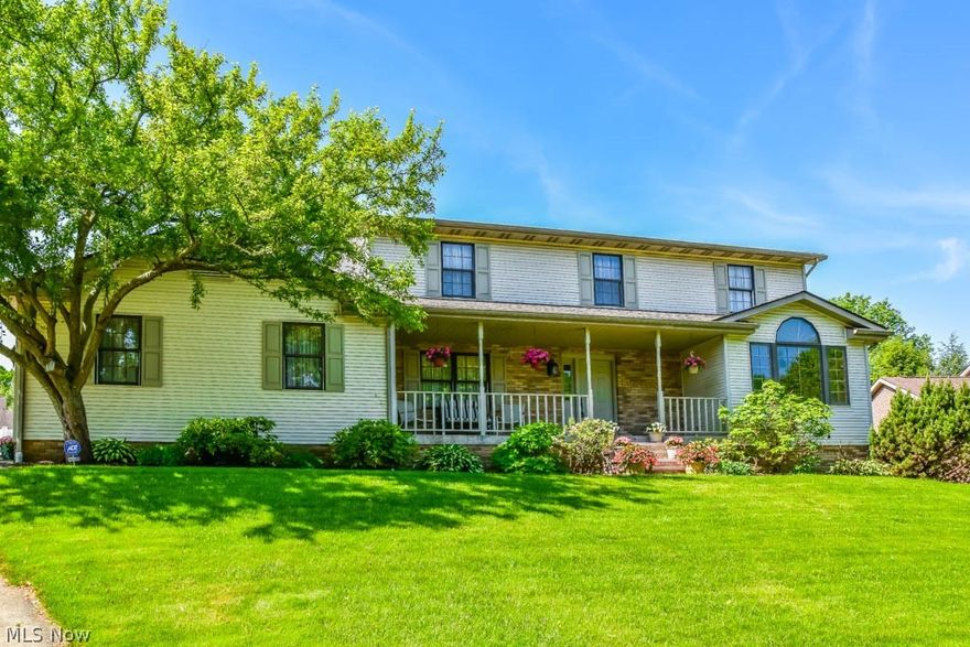 Beautiful 4 bedroom, 3 full bath colonial with a fully fenced backyard in Perry! You’ll be greeted in the welcoming foyer with beautiful hardwood flooring. Off of the foyer is a bright and cheery living room with a partially vaulted ceiling and a formal dining room with crown molding and a chair rail. Find your culinary inspiration in the beautifully updated kitchen with porcelain tile flooring, granite countertops, gas stove, stainless steel appliances, tile backsplash, center island, a huge dinette, a pantry and a breakfast bar. The kitchen overlooks the inviting family room boasting a gorgeous brick gas fireplace. Tucked away, the first floor office provides a productive atmosphere. Full bath right around the corner with a vessel sink. Upstairs, the master suite offers a walk-in closet and a private full bath with granite counters, a vessel sink, a jetted tub and separate shower. There are 3 additional bedrooms and a full bath with granite counters, a vessel sink and tile shower surround. Plenty of storage in the full basement with glass block windows plus a 2-car side load garage. Summers have never been so fun with this incredible backyard! Fully fenced for privacy with a salt water inground pool and an enclosed back porch. The pool has a new pump (2 years), new liner (2 years) and new heater (1 year) and the porch features a hot tub! Move-in ready home in a lovely neighborhood. Don’t miss out!