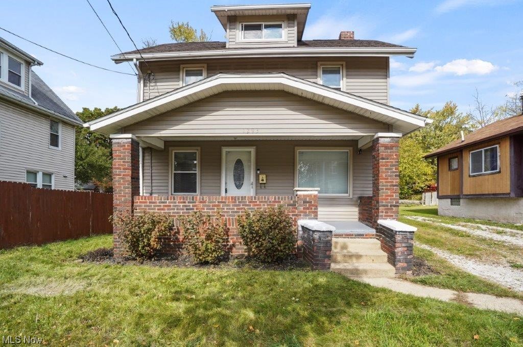 Don't miss the opportunity to own this well maintained home! The main level features newer flooring and fresh paint! The second level features 3 bedrooms and 1 bath. The basement could be finished as the studs are already up. The inviting front porch is a great place to relax. Call your favorite real estate professional today and schedule your private showing!