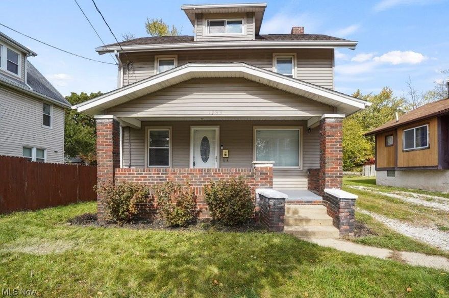 Don't miss the opportunity to own this well maintained home! The main level features newer flooring and fresh paint! The second level features 3 bedrooms and 1 bath. The basement could be finished as the studs are already up. The inviting front porch is a great place to relax. Call your favorite real estate professional today and schedule your private showing!