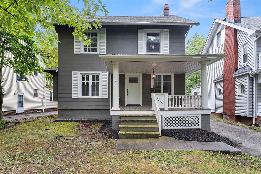 Welcome to 3356 Euclid Heights Blvd – A Fully Updated Colonial in the Heart of Cleveland Heights! This beautifully refreshed 4-bedroom, 2.5-bathroom colonial is truly move-in ready and designed with family living in mind. Nestled on a deep lot with a detached 3-car garage, the home has been thoughtfully updated from top to bottom, giving you peace of mind for years to come.
Step onto the welcoming front porch and into a bright, inviting interior featuring new LVP flooring, a neutral palette of light gray and white, and charming built-ins. The spacious living room is filled with natural light and features a cozy fireplace, making it the perfect place to gather with family and friends. The formal dining room with a window seat is ideal for holidays and celebrations, while the large eat-in kitchen offers granite countertops, a pantry, new appliances, and sliding doors that open to the deck. The first-floor bedroom with a full bath is a wonderful option for guests, in-laws, or a private primary suite. Upstairs, you’ll find three additional bedrooms, including one with its own ensuite bathroom. The finished attic provides a versatile bonus room for play, recreation, or extra storage, while the partially finished basement adds even more flexibility with space for a home office, gym, or additional bedroom. With updates like a new roof, HVAC, water heater, windows, paint, and flooring, this home is truly move-in ready!
Don’t miss this opportunity to own a spacious, updated colonial in a fantastic location close to schools, shopping, parks, and all that Cleveland Heights has to offer!