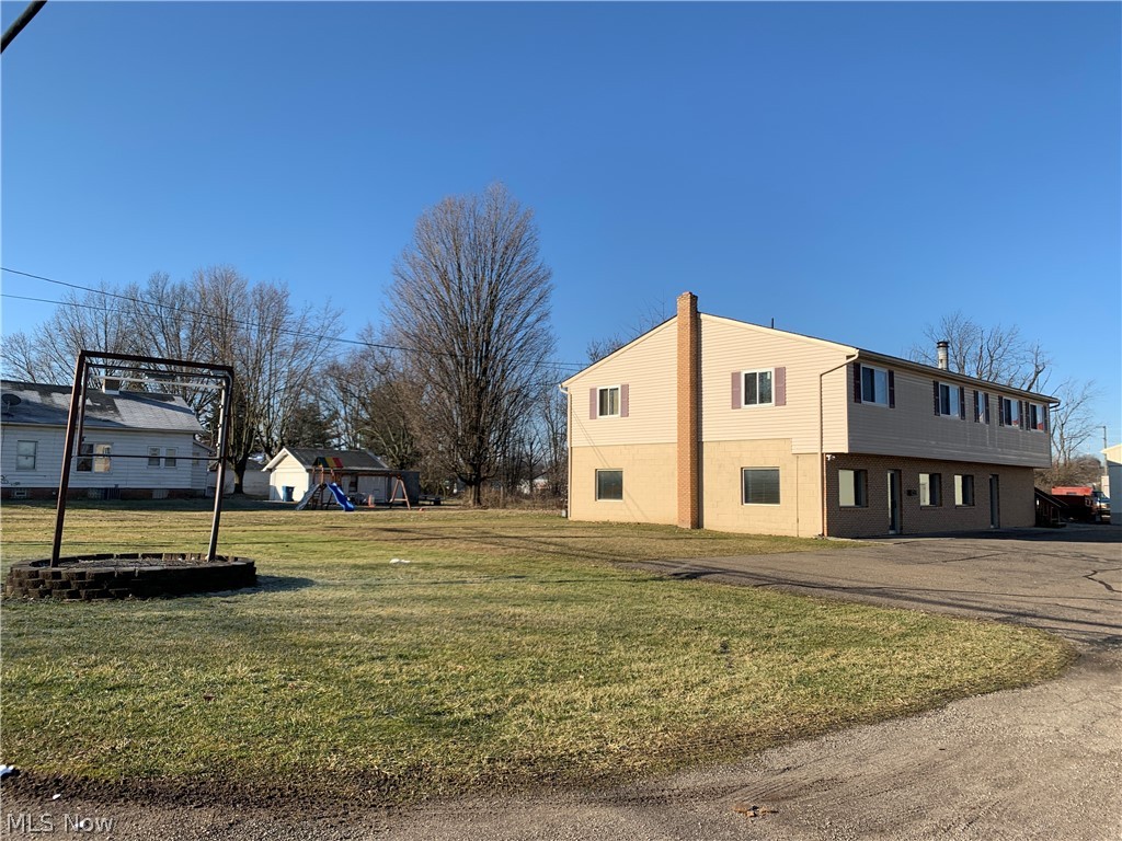 Multi use property. First floor was a medical office(2 suites, currently vacant), and the second floor is a 3 bedroom apartment with 2 full bathrooms and laundry room on the main floor off of the kitchen, market rent for the apartment is $950/month. Great investment opportunity in Plain Township! Conveniently located to quick access to Rt. 62. Lower level was previously used as a chiropractic office. 2 suites. Charming and spacious 3 bedroom and 2 full bath apartment above with plenty of natural light and a very unique fireplace that instantly gives the room a warm and inviting feel. Wonderful open floor plan; much more spacious than it appears from the outside. Plenty of parking. Enjoy the convenience of living and working at home or rent out the apartment above. Property needs some minor work. Being sold as is. A new owner could easily convert the lower level in to another apartment making it a duplex.