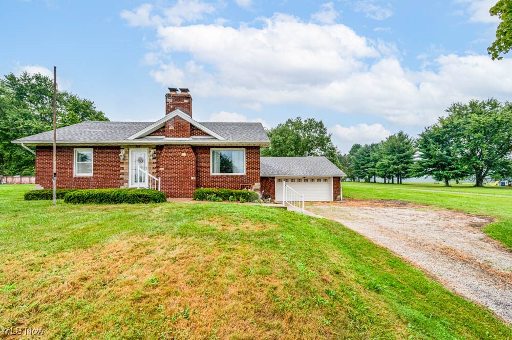 This home is situated in a peaceful rural setting on a nice acre lot. Home features 3 bedrooms 1 bath. As you enter the living room you will see how spacious the living areas are. Large living rm, eat in kitchen, and family room with door that leads out onto a patio in the back. Two bedrooms and 1 bath complete the 1st floor. The 2nd floor has a bedroom and an additional room that with modifications could be made into 4th bedroom or used for storage. The oversized 2 car garage has with access to the LL. This property has a lot to offer. Call today to set up a showing take a closer look.