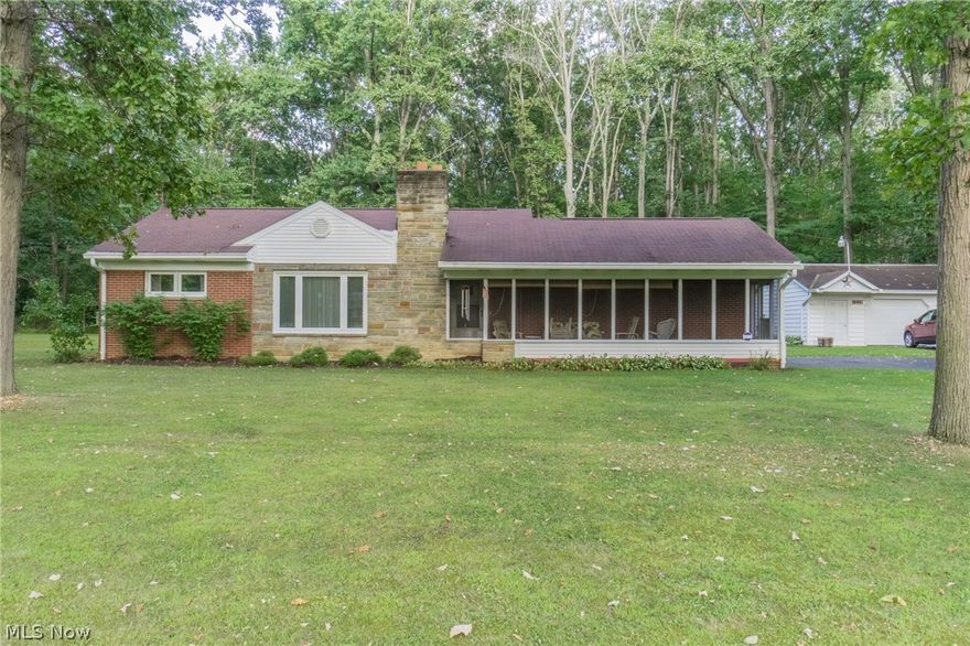 West Branch schools! Beautiful 3 bedroom ranch home. Full basement, 2 1/2 detached garage, kitchen appliances stay. One owner home. All brick home, 2 fireplaces (one never used), wood floors under carpet in bedrooms, pool table to remain, central air, oil heat, large front screened porch. Beautiful home, cal for appointment, won't last!