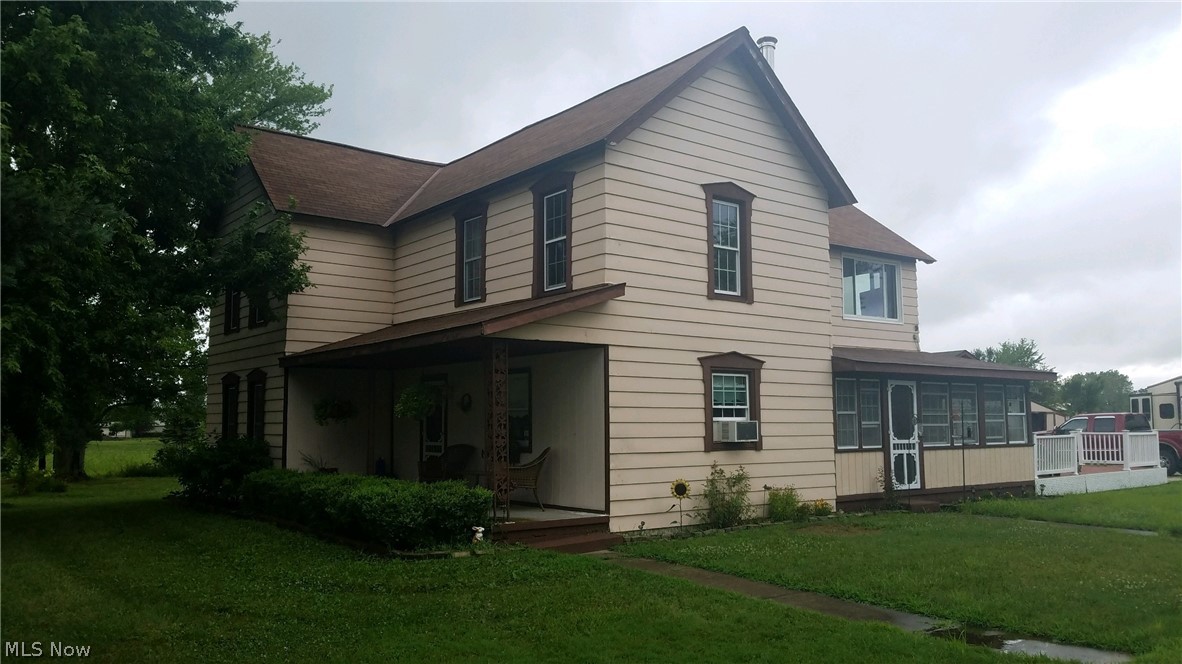 1865 Colonial Home located in Penfield Twp. on 5 beautiful acrs. Home has been completely remodeled over the last 15 yrs. Property has a lg stocked pond & dock w/electric and fountains with lights. Home has a large kitchen and bedrooms overlooking the beautiful property. The master bedroom has 2 large windows overlooking the pond! There is a lg office on the 1st floor that could easily be used as a first floor master bdrm. The original wood flooring has been refinished. Home and garage underwent a 100% complete electrical replacement . All windows replaced with double pane vinyl windows. Most of the plumbing has been updated/replaced. A wood burner and stonework was installed in the large living room which helps heat the entire first floor. Home has a state of the art security system. A complete 50 amp service w external breaker box was installed and is ready for a new hot tub. Home has a 26 x 23 ft. composite deck with vinyl rails and fencing. An outdoor speaker system conne
