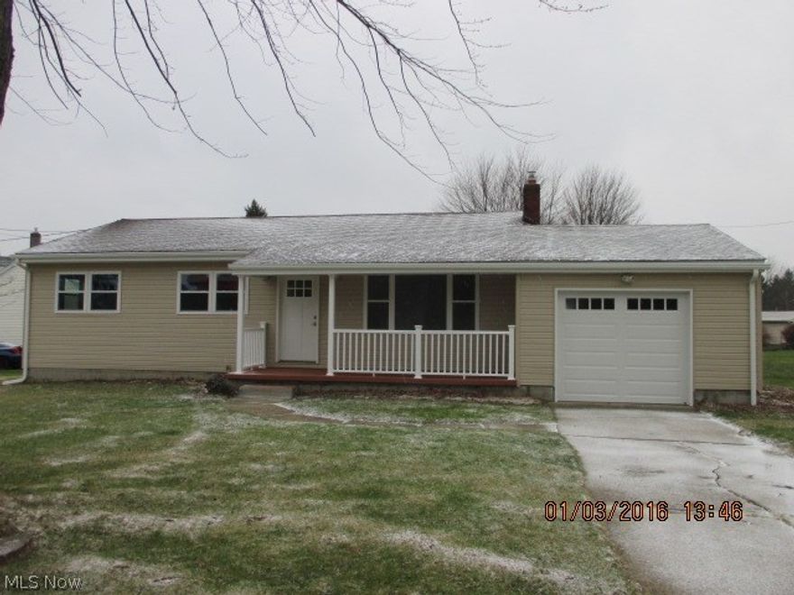 Totally remodeled and updated, this 3 bedroom home features new vinyl siding,  all new vinyl
tilt-in windows, new roof, all new plumbing, new electrical upgrade 100 amp service, completely remodeled bathroom, new flooring throughout, freshly painted interior, newer furnace, finished interior garage, all new exterior doors, including garage door, all new light fixtures, switches and plugs,
large deck/sitting area with partial privacy fence in the back yard. Nothing to do ...but move in!