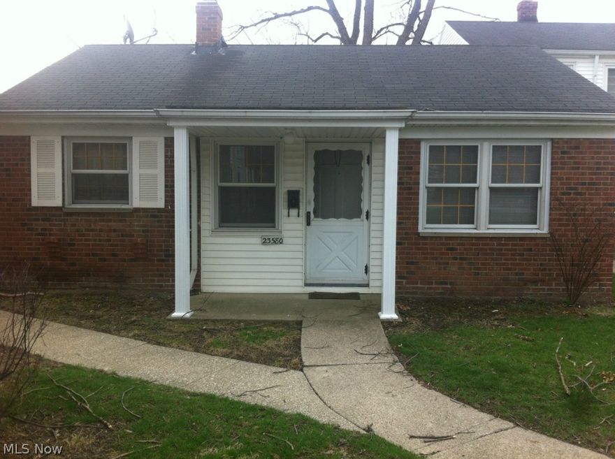 This is a very nice ranch style condo, cute living room with dining area.  Kitchen with stove, refrigerator, washer and dryer. No basement. Large storage just outside the back door.  Prime Lakeshore area. Submit all reasonable offers. Immediate possession available.