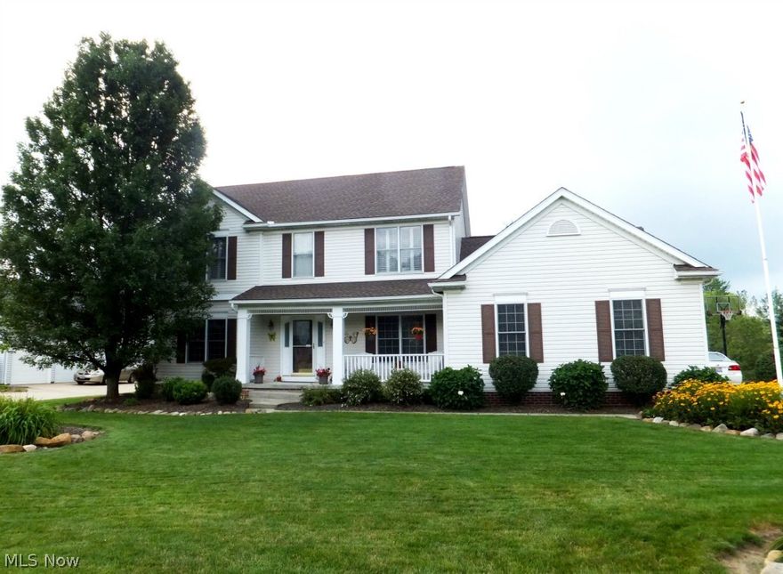 Pride of ownership throughout! This home features 9 ft. ceilings and a large ceramic tile foyer, with the office to the left and the formal dining room to the right. The spacious eat-in kitchen includes oak cabinets, granite counter tops and a slider to the beautiful back yard. The sizable family room features a wood-burning fireplace. There’s a large back hall that provides entry to the 2.5 car garage, a closet, the utility room and a powder room. The second floor includes the master suite plus 3 additional bedrooms and a guest bath. The lower level was built as an in-law suite, offering a full bath, living room, bedroom and kitchen. There is 572 sq. ft. of extra storage off the master suite. Updates include the roof (2011), the furnace and air conditioner (2013), and the hot water tank (2010). This is a Petros-built home, and the development offers 3 swimming pools, walking trails, tennis courts, a playground and a club house.