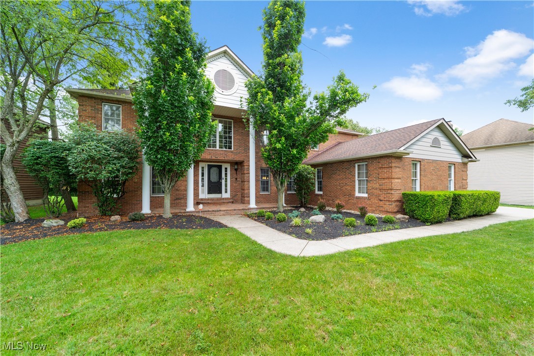 Welcome to 14914 Regency Drive. Located in the prestigious Sterling Point neighborhood, this stunning brick colonial features over 5000 square feet of spacious living area AND a massive three car garage! Step inside and you'll be captivated by the two story entryway, and a gorgeous curved stairway. The impressive great room boasts a beautiful brick fireplace, picturesque floor to ceiling windows and a wet-bar. The eat-in kitchen has been tastefully updated with custom cabinetry, granite countertops and a large island. The sliding glass doors overlook the wooden deck and gazebo, which make the perfect outdoor oasis! For formal dinners, you'll enjoy the elegant dining room complete with newer LVP floors, a chandelier and chair-rail molding. The office, laundry room, and one full bathroom are also located on the main level. Upstairs, you will find all four sizable bedrooms and 2 additional full bathrooms. The primary bedroom features a raised ceiling, generously-sized walk in closet, and its own private bathroom. If that's not enough space head down to the finished basement, where you'll find an expansive recreation room, bonus room (possible bedroom, office, etc), full bathroom and additional storage space. A one year home warranty is included! Schedule a showing with your favorite realtor today!