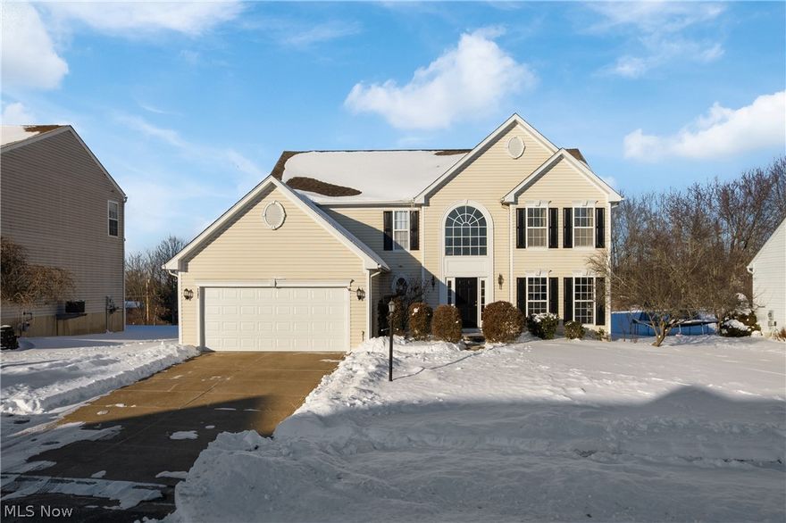 Welcome to 7545 Diamondback Ave NW in the desirable Emerald Estates community with all Jackson Local Schools, shopping, and dining just minutes from home, offering exceptional convenience in a premier location. This spacious 4-bedroom, 2.5-bath recently refreshed home offers over 3,800 square feet of thoughtfully designed living space ideal for both comfortable everyday living and effortless entertaining. A dramatic two-story foyer creates an impressive first impression and opens to beautifully proportioned spaces, including a private first-floor office, convenient first-floor laundry, and formal living and dining rooms that provide both elegance and versatility. The eat-in kitchen features stainless-finish appliances and flows seamlessly into a light-filled sunroom with serene views and direct access to the private backyard and patio — perfect for morning coffee or summer evenings outdoors. Upstairs, the spacious primary suite serves as a true retreat with an en-suite bath featuring a dual sink vanity, jetted tub, bidet, and separate shower. Three additional generously sized bedrooms and a full bath complete the second level. The finished lower level offers exceptional flexibility with a large recreation area and is already pre-plumbed for a future bathroom, providing outstanding potential for expanded living space. Residents of Emerald Estates enjoy resort-style amenities including a clubhouse, pool, tennis courts, and exercise facility. This is the space, location, and lifestyle you’ve been waiting for.