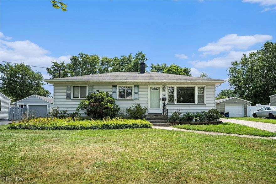 Rare one owner ranch-lovingly maintained and full of charm. This is a unique opportunity  to own a home that has been cherished by its original owner since it was built. This well cared for ranch offers ease of one floor living with 3 bedrooms-one of which is perfect for a nursery or home office-and features original hardwood floors that add warmth and character throughout. The kitchen has been thoughtfully updated over the years with beautiful cabinetry, blending modern convenience with timeless style. Step out onto the back deck to enjoy your private backyard oasis-perfect for relaxing or entertaining. The full basement offers additional living space, including a partially finished area with potential for a fourth bedroom, rec room, or home gym. A detached 2 car garage complements the property and provides extra storage and utility. If you're looking for a home that has never been on the market and has been taken care of over the years, with one floor living this is the one.