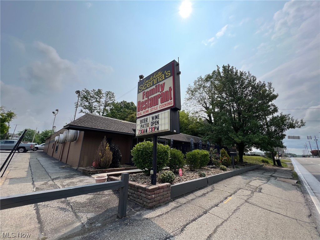 TURNKEY RESTAURANT OPPORTUNITY! Here is your chance to own an established family-owned restaurant that has been a favorite among Mahoning Valley diners for decades. With a longstanding reputation for homemade food and friendly service, Scenna's Family Restaurant is ideally located on busy US422 with a large parking lot and two different points of ingress and egress. Included in the sale are the building, land, equipment, fixtures and inventory. The current owners, who are looking to retire when they find a buyer, have been running this successful and profitable business for the past 25 years. The building consists of a glass enclosed entryway leading to a charming countertop seating area, two dining rooms, outdoor patio, fully-equipped kitchen, public and private restrooms, office and storage area. There is also a one bedroom apartment in the rear of the building, currently being utilized for storage. The business holds a on-premises and carry-out beer and wine license. If owning a restaurant has always been a dream of yours, why not buy a prosperous one with a proven track record, existing customer base, trained employees and vendor relationships? Why start from scratch when Scenna's already has the recipe for success!