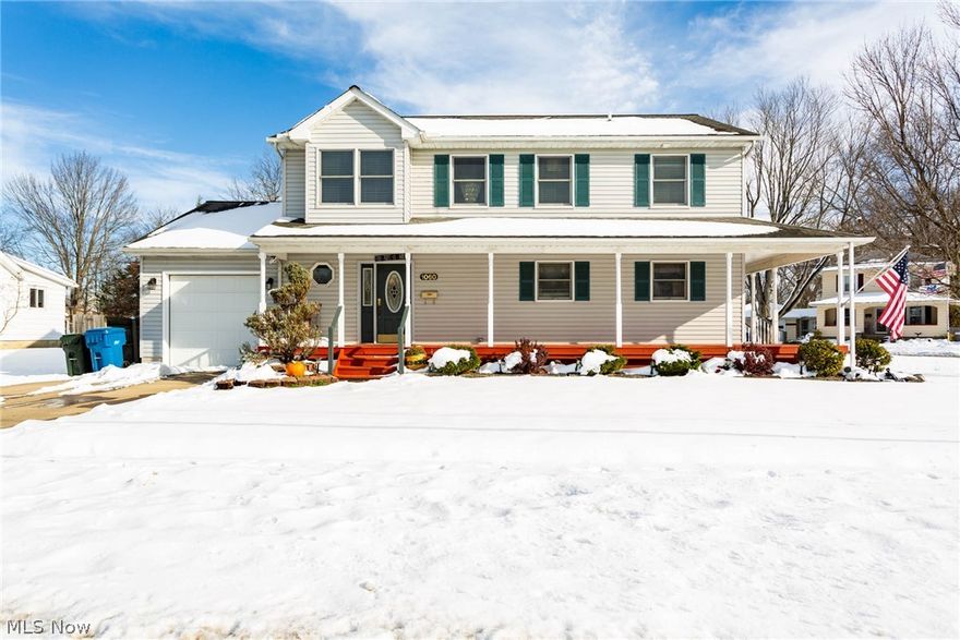 Room for larger families and room to grow for smaller families. 5 bedroom, 3 1/2 bath Midview colonial with finished basement. Locate centrally in Grafton Village this home is close to everything; watch local parades and fireworks from your wrap-around front porch. Easy access to Rt 480, 57 and 82. Inside find: entry foyer; large eat-in kitchen/dining area with convenient ceramic flooring, two-seater island, walk-in pantry and lots a cabinet space; great room with inlaid carpeting, lots of natural light, easy access to patio via sliding glass door and first floor half bath. On the second floor: 4 bedrooms and two full baths; the master bedroom suite includes the bathroom with jetted tub and spacious walk-in closet. The walk-up basement is finished with rec-room/bar, bedroom, office(possible 6th bedroom), full bath and laundry area.
