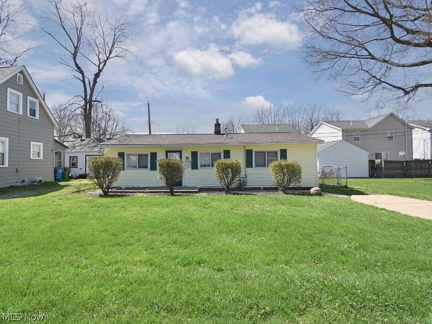 Updated/Remodeled Ranch with Fully Fenced Backyard! This move-in ready home features numerous recent updates, including a newer roof, hot water tank, furnace, and central air for added peace of mind. Enjoy a spacious eat-in kitchen complete with all appliances—refrigerator, dishwasher, microwave, and stove. The primary bedroom offers the convenience of an attached half bath. Washer and dryer are also included. Don’t miss this well-maintained home that’s truly ready for you to move right in!