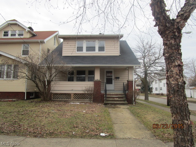 Charming cape-style home on red brick street in Cleveland's trendy west side. Welcoming front porch entry. Polished wood floors in living room and formal dining room. Updated kitchen with newer flooring and counters. Spacious bedrooms upstairs. Basement has laundry hook-ups and ice block windows. Convenient location! Shops, schools and park nearby. Easy access to I-90! Don't miss out on this gem! All offers must be submitted with pre-approval letter or proof of funds.