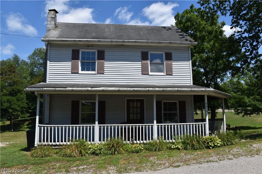 Very nice older farmhouse situated on corner lot (.80 acres)  Offers 3 good size bedrooms, eat-in kitchen, first floor laundry. Storage building.
New septic this year. New living room carpet.  New vanity/sink in bath.  Presently heated by fuel oil, but gas is available.