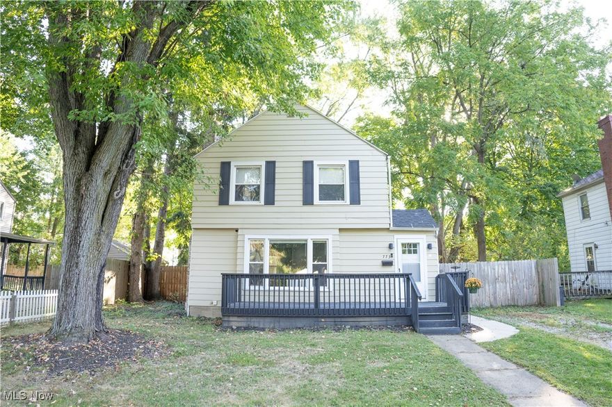 Welcome home to this charming colonial and your little retreat from the world. Step inside off your front porch into the open living space with new floors and stunning fireplace. Into the kitchen you can gain access to your fully fenced in back yard or basement with ample space and opportunity to be finished. Upstairs you have two well sized bedrooms and a full bathroom. This home is perfect for your first or forever. Call your favorite realtor today to schedule.