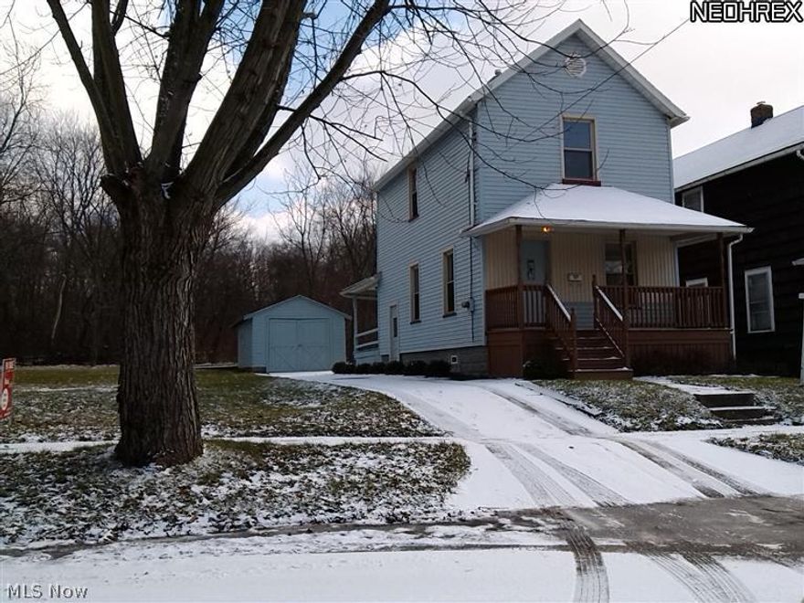 Great Girard schools! situated on a doublewide lot 70 Ft. frontage & backing into private deep woods. Nice quiet street with sidewalks off Trumbull Hill & Gypsy Lane 7-11 connector. Nicely renovated! move-in ready condition!  First time buyers!only 3 1/2% down or $1,046 gets you this home! Payments under $200.00, Two Spacious bedrooms & 2 baths  Almost a Century Home this Colonial, completely updated has newer vinyl siding, vinyl tilt-in windows, newer steel doors front & rear, new front porch all on double 70 x 130 lot. Concrete drive, nicely landscaped.  Large Formal Living Rm. Large Formal Dining Rm, Pantry closets. Antique vintage cupboards in kitchen with Range and refrigerator. Nothing to do...Freshly walls & painted basement,glass block windows, undated electrical & plumbing. Back porch, One car garage with new roof concrete drive & newly landscaped. This can be a money making rental!  Minutes of Eastwood Mall & YSU Immediate possession, Motivated seller, Bring in an offer! Nice