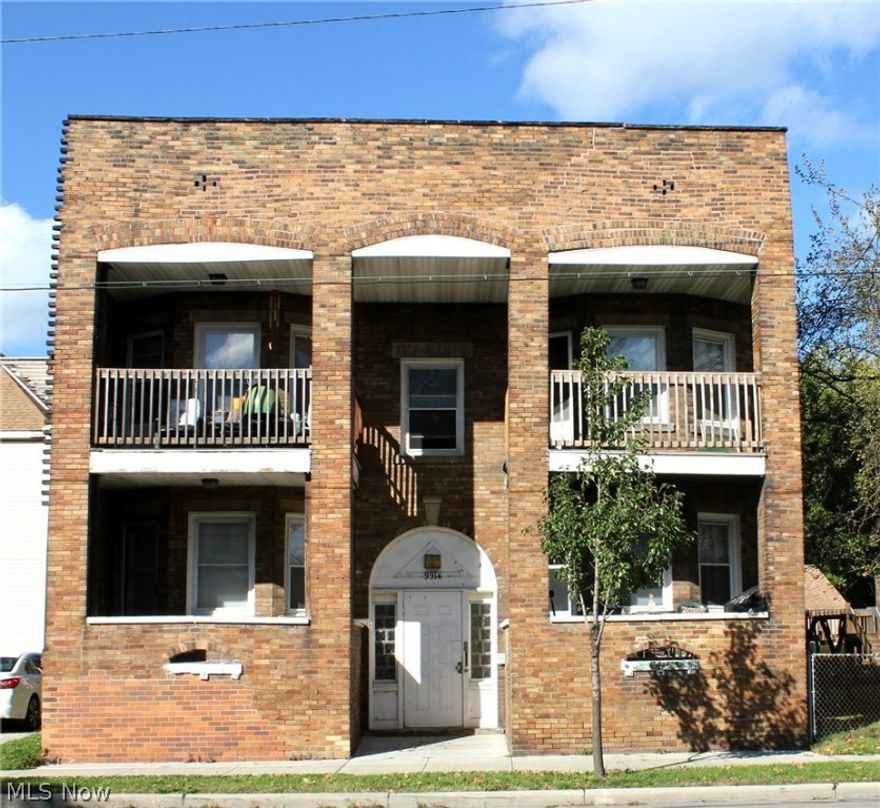 Great investment property! This four-plex boasts 4 units, each w/ 2 bedrooms, 1 full bath, kitchen, dining room & covered porch. Onsite parking. Full basement w/ coin washer & dryer, all newer furnaces & hot water heaters. Convenient location around the corner from the RTA station, Rec Center, schools, Edgewater Park, quick interstate access & Downtown!