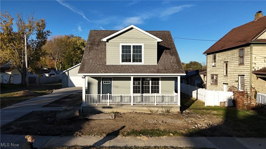 This newly constructed 1,509 square foot, three-bedroom, two and one-half bathroom home features a sprawling front porch, spacious open concept living, dining, and kitchen area, first-floor laundry, second-floor master suite, and a detached two-car garage. The full basement is both waterproofed and insulated. Refrigerator, range, microwave range hood, dishwasher, washer, and dryer are included with purchase. 

This home has a 10-year 100% property tax abatement on all improvements.

Purchase of this home is limited to income-eligible buyers who commit to owning and occupying the home.