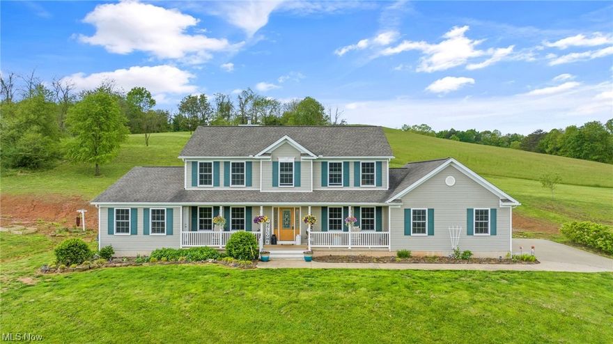 Need room to roam?  Check out this almost 3000sq.ft. home on over 21 acres located in the Warren School District.   The welcoming covered front porch has two access doors to the home; one for the main entry and the other to the in-law suite. The in-law suite boasts an eat-in kitchen, living room, bedroom with private bath & a walk-in closet, & a separate door out to the back deck.  Additionally on the main level of the home is the dining room (currently used as a sitting room), a spacious open concept kitchen & family room with wood burning fireplace, and a half bath & laundry room just off the 2-car attached garage. Upstairs is another private suite-style room, 3 nice size bedrooms & another full bathroom.  Additional features include a full unfinished basement (great storage or finish-able space), composite back deck, & an above-ground pool. Come see all the space this home has to offer & experience the peaceful quiet & beauty of the land.