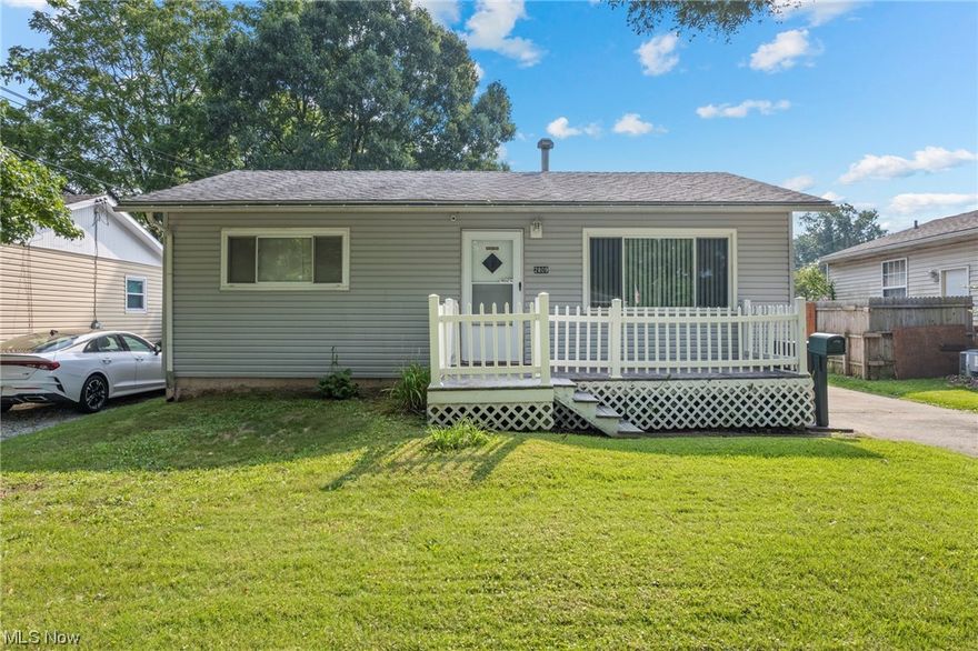 Legs are optional when you have everything you need on one floor, and that's why ranches are widely known to be the preferred style of home for 75% of Americans and 100% of Americans with fewer than 2 legs. Add to that an oversized two-car garage with a brand new door like this one, it's practically as if you have a second ranch-style house on the property, minus the heat and running water. Perfect for those pesky inlaws who pop in for an extended visit. The fully fenced backyard includes a platform deck low enough to the ground for all the drunks at your next party to fall from without any serious injuries. This attractive home has a newer roof and siding with lots of years left, so your children can sell your estate someday without replacing either of these big-ticket items first. There is fresh paint and new lighting/ceiling fan fixtures throughout the home and a newly renovated bathroom that includes a new vanity, tub surround, hardware, and LED lighted 3 color steam-free voodoo mi