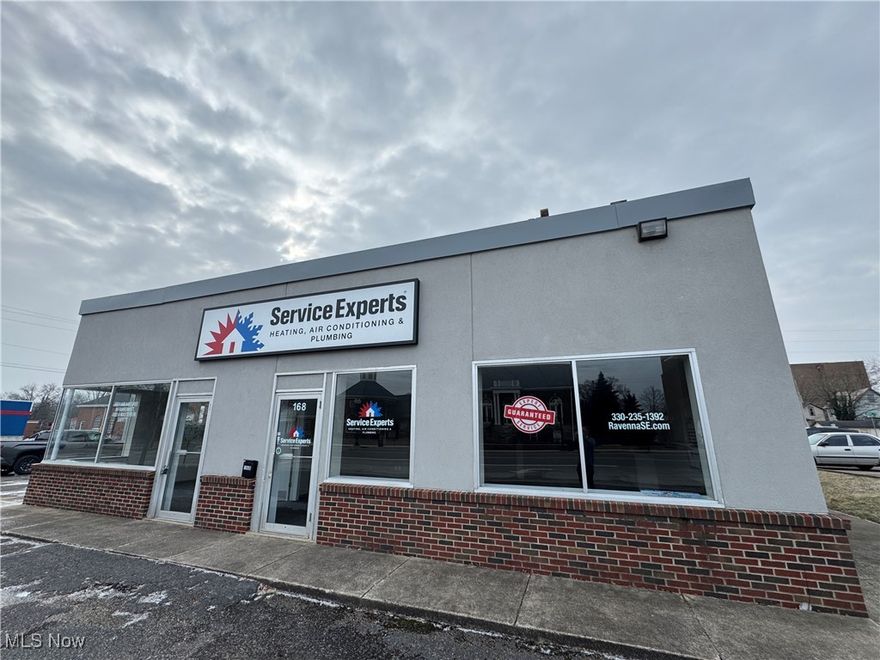 Centrally located Ravenna building suitable for office or retail use. CBD zoning allows for a variety of uses. Renovated in 2019. Improvements including a new roof, 2 HVAC units, Dryvit siding, LED lights, carpet, paint, etc. Neighbors include Walgreens, Domino's, Taco Bell and CVS.