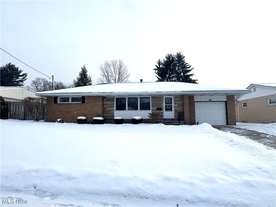 Classic 3 bedroom brick ranch provides a wonderful opportunity for a new owner.  The main level offers 3 generously sized bedrooms, full bath with tub/shower, a spacious eat-in kitchen, and a large living room providing plenty of natural light and built-in shelving and cabinets.  Take advantage of the beautiful, original hardwood floors or add your own style of flooring.  The full lower level includes a commode, shower, and wash tub, tons of storage, and a partially finished bonus room.  Other amenities include a low maintenance exterior with updated windows and other mechanicals, central air, and a semi private back yard.  Great location to highway, shops etc.!  Don't miss out!