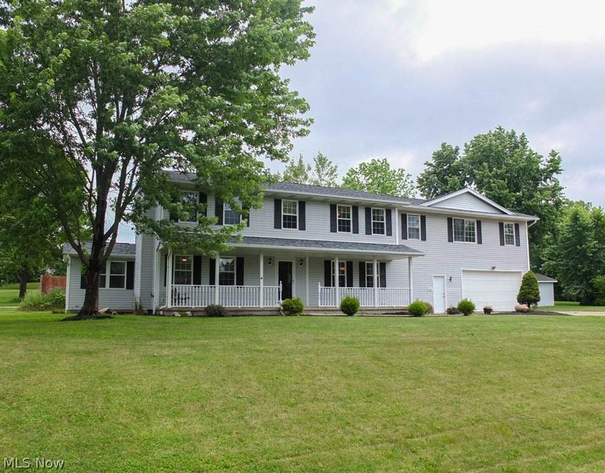 So much space in this 4 bedroom, 3.5 bath colonial with a finished lower level in Green! New roof and new flooring throughout! Gorgeous kitchen offers granite countertops, a breakfast bar, pantry and is open to the large dinette with deck access. Huge great room with a beautiful fireplace and French doors to the first floor office. Laundry room and half bath on the main level - very convenient. Upstairs, the master suite has a massive 14x13 walk-in closet, a private full bath with a dual sink vanity and granite countertops and a private sitting room. Off of the master, there's an additional living suite that could be rented out as a 1-bedroom apartment for extra income! The living suite has a spacious living room, 1 bedroom, kitchen, full bath and access to the backyard. 2 additional bedrooms plus a full bath complete the second level. The updated finished lower level offers a rec room with beautiful rustic log walls! The 3-car attached garage is 34-feet wide with built-in shelving. Gr