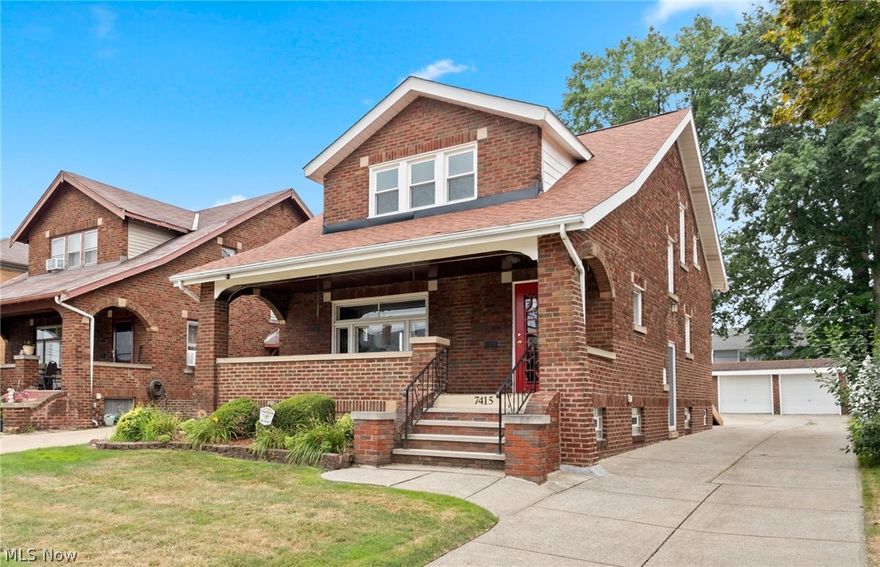 Stunning 4-bedroom 2.5 bath brick home just became available in Parma! You will love what this home has to offer from the minute you step onto the large private front porch. Spacious and open layout with plenty of natural light. Gorgeous natural woodwork and crown molding throughout.
Living room boasts attractive brick decorative fireplace with built-in cabinets on each side and  large picture window. Spacious dining room with build-in china cabinets leads to the first-floor bedroom with convenient half bath. A gorgeous kitchen features all appliances, ample cabinet and counter space plus a large eating area that leads to the back deck and patio. Some of the many features include large private fenced yard and a 2.5 car garage for those that need extra space. The lower level has been tastefully updated with a finished rec room featuring a gas fireplace, wet bar and full bath with Jacuzzi tub and shower. Plus, a huge storage area and second room that can be an office or hobby room. So many updates include exterior and interior paint 2024, 150-amp electric box 2023, stove 2023, roof 2022, kitchen flooring 2021, glass block windows, replacement windows, updated doors and light fixtures. Seller is providing a home warranty for a buyer. Pride of ownership is on full display with this beautiful home! Easy access to Ridge Rd, I-480 and I-71.