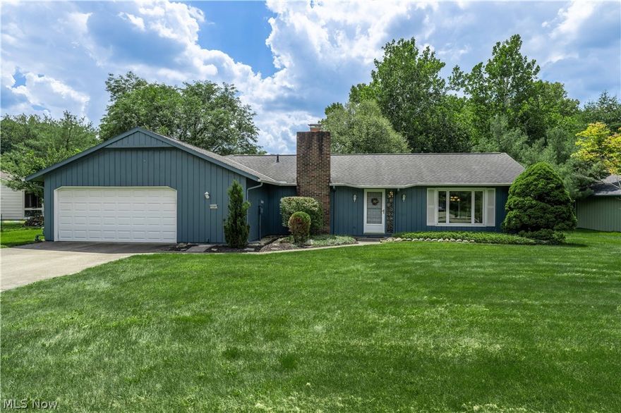 Fantastic opportunity for 1st time home buyers or anyone looking to downsize. Well maintained ranch with vinyl replacement windows (2006), newer furnace & ac (2017), hot water tank (2016) with 9 year warranty. Exterior painted in the last couple of years. This is a Bob Schmitt house, which means tons of storage throughout - large closets with beautiful built-ins. The kitchen comes fully equipped with all appliances, has a walk-in pantry and a breakfast bar that's open to the family room. The large family room has a wood burning fireplace with gas starter, 2 storage closets and an 8ft slider (2006) to the covered patio, which overlooks the park-like yard. There are 2 bedrooms that share a full bath. The spacious master bedroom has a large walk-in closet, a nice vanity for getting ready & its own bathroom with a fully tiled shower. Oversized garage offers additional storage space - you really won't miss having a basement! Forest Park is a very desirable community with awesome amenities: