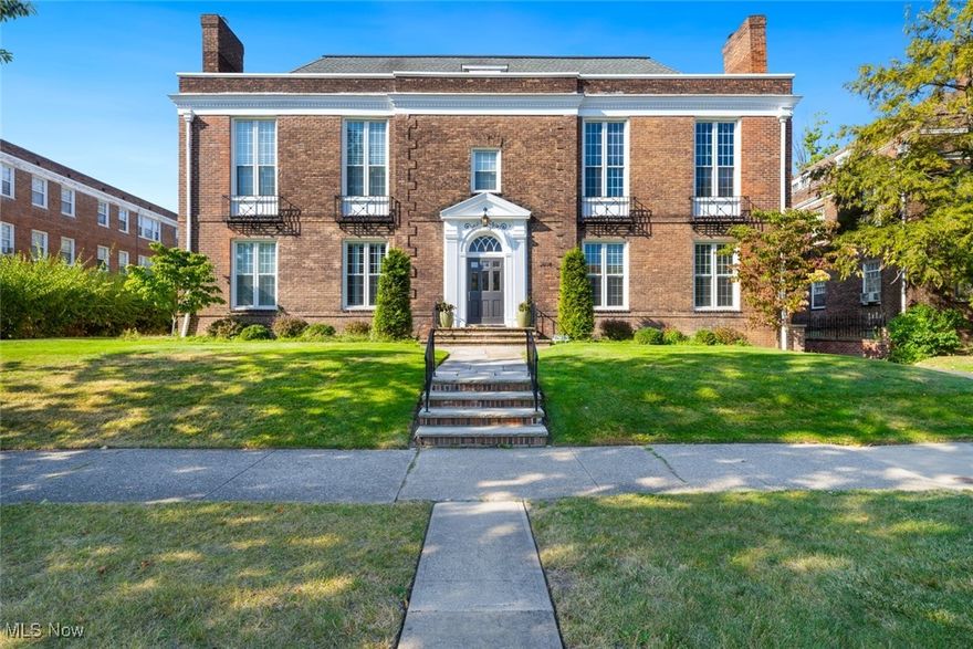 This elegant condominium combines timeless character with modern updates in one of Cleveland’s very desirable locations. This is a 4 unit association. The living room is filled with natural light from floor-to-ceiling windows, showcasing original plaster crown moldings, custom built-ins, and a classic fireplace. A spacious dining room flows into the kitchen, which features warm chestnut cabinetry, granite countertops, natural stone accents, and stainless-steel appliances. Unlike many condos in the area, the unit includes an in-suite washer and dryer. The owner’s suite offers a private en-suite bath, while two additional bedrooms share a comfortable second full bath. Unlike many condos in the area, this home has central air. Additional features include a underground garage with two dedicated spaces, along with a large storage room.  The beautiful private rear yard with ample green space really sets this condo apart from others. There is access to highly rated Shaker Heights Schools. This very well-maintained home is rich with character and move-in ready. Ideally located minutes from the shops and dining at Shaker Square, as well as minutes from University Circle, UH, Cleveland Clinic, Case Western, and downtown Cleveland.  This condominium also has a very moderate monthly fee, significantly lower that other complexes in the area. This may be the best condominium value in the area. The condo may be eligible for the greater circle living home purchase program.?