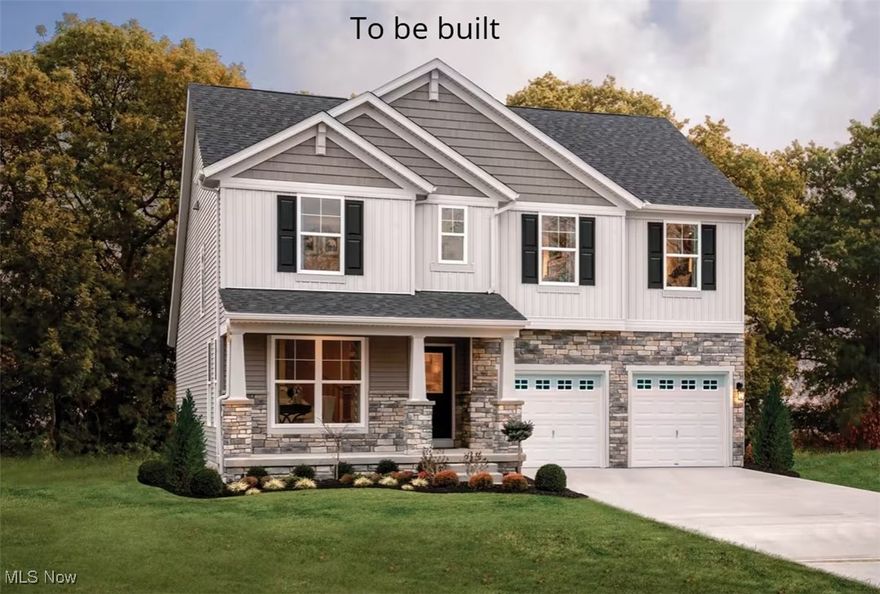 Welcome to this stunning 3 bedroom, 2.5 bath 2 story home built by Drees Homes, nestled in the beautiful Blue
Heron development in Medina, OH. Designed with comfort and style in mind, this home features an open
concept layout with a spacious kitchen at its heart - complete with a large island perfect for entertaining or
casual family meals. Enjoy cozy evenings by the elegant stone fireplace in the great room, or retreat to the
luxurious owner's suite, complete with an oversized master bathroom featuring a large walk-in in shower, dual
vanities, and ample closet space.
Located in the highly sought-after Blue Heron neighborhood, you will have access to the tennis courts, pool,
scenic walking trails, and even an on site brewery - a truly unique lifestyle experience in Medina! Home is to be built, photos for illustration purposes.