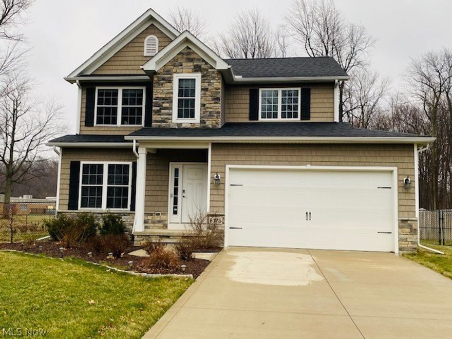 This stunning colonial was built by ProBullt Homes in 2017. Featuring 3 bedrooms, 4 bathrooms, a large kitchen with breakfast seating, and an open dinning space. The spacious kitchen has modern appliances, dual ovens, a large cook top, granite countertops, wood floors and custom cabinets. A half bath on the main floor and a great room that's perfect for a large TV and plenty of seating. The master bedroom features a large bathroom with a custom tile shower, dual sinks, and a walk in closet. The basement is fully finished with a half bath and LVP flooring. A beautiful fully fenced in backyard with a large Trex grilling deck, 500 sqft. patio, and over a 1/2 acre of property that is perfect for entertaining. Also included is a full home Generac generator system. Located in a great area near shopping, The Great lakes Mall, restaurants and more. This home is truly a must see!!