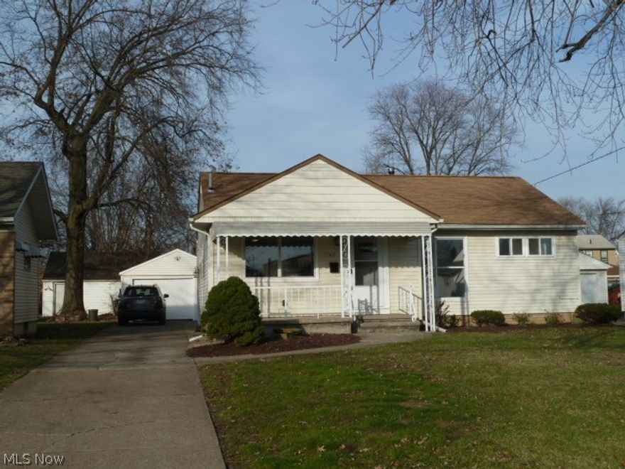 Charming and affordable 3 bedroom ranch.  Nicely remodeled with new kitchen (countertops, flooring, new gas stove, new dishwasher, back splash, and super deep sink). Remodeled bath with new lighting, fixtures and flooring, new carpeting through out, new furnace, newer a/c. Plenty of storage space throughout.  Full unfinished basement.  Covered front porch.  Partially fenced back yard.  Over-sized 1 car detached garage.  Close to schools, shopping, restaurants and amenities.  Walking distance to parks.  This one won't last long!  Just pack up your things and move right in!