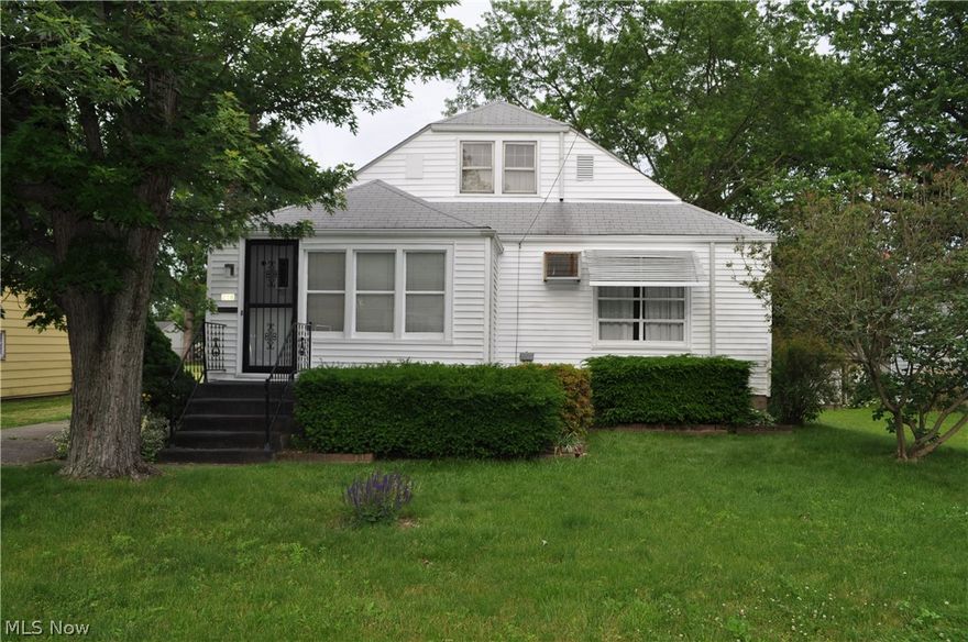 This home has been owned by the same family since 1935!  Now it is your turn to start your years of memories.  The siding & roof were replaced in 2005.  There is a security storm steel front door.  The Rheem hot water tank was replaced in 2011.  A cedar closet is located in the front entrance with peek a boo window to kitchen.  Hardwood floors are underneath the carpet.  The kitchen offers alot of counter space, cabinets and ceiling fan.  Bonus big bathroom with dual sinks.  The garage is oversized with attached garden shed.  There is a water stand-pipe which makes easy watering for your yard or plants.  This drain stand-pipe with valves, is designed so it doesn't freeze in cold weather.  Charming milk glass globes add a piece of nostalgia.   House needs some updates, but priced accordingly.