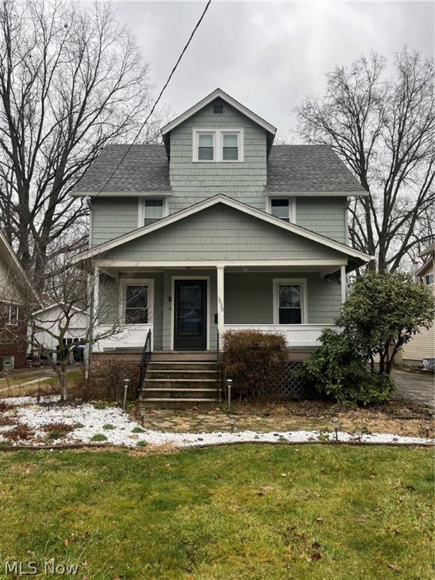 Welcome to this charming colonial in Cuyahoga Falls. This colonial has a kitchen with stainless steel appliances, black laminate countertops, large breakfast bar and an open dining area in which you can enjoy all your favorite meals. The open dining area leads into a spacious living room with laminate hardwood floors and neutral colors.  There are three bedrooms on the second floor of the home where the bathroom is located and a roomy master bedroom on the third floor. This home offers a spacious fenced in back yard with a two-level deck overlooking it. This home also has a full basement and a 1 car garage. This home is conveniently located half a mile from Front St where you can experience fine dining and entertainment and half a mile from Cascade Valley Metro Park where you can enjoy long nature walks. Schedule a showing today!