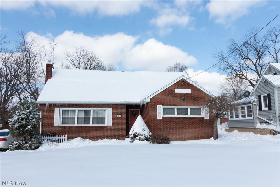 Charming, oversized 4-bedroom, 2-full bath Cape Cod in Ellet. Nice, large rooms on the first floor include two bedrooms (one currently used as an office), full bathroom, roomy living room with decorative/moveable "fireplace", that is open to formal dining room and applianced, eat-in kitchen with oak cabinets and ceramic floor. Upstairs are two more huge bedrooms and second full bathroom. Most bedrooms have double-size closets. Right out the back door is supersized deck (2014) that locks and leads to above-ground pool. Full basement, divided into several rooms. There's also 2-1/2 car detached garage with opener and paved driveway. Furnace approx 6 yrs, H20 = 2020, newer windows. Home Warranty included. Make an appointment today to see your new HOME!
