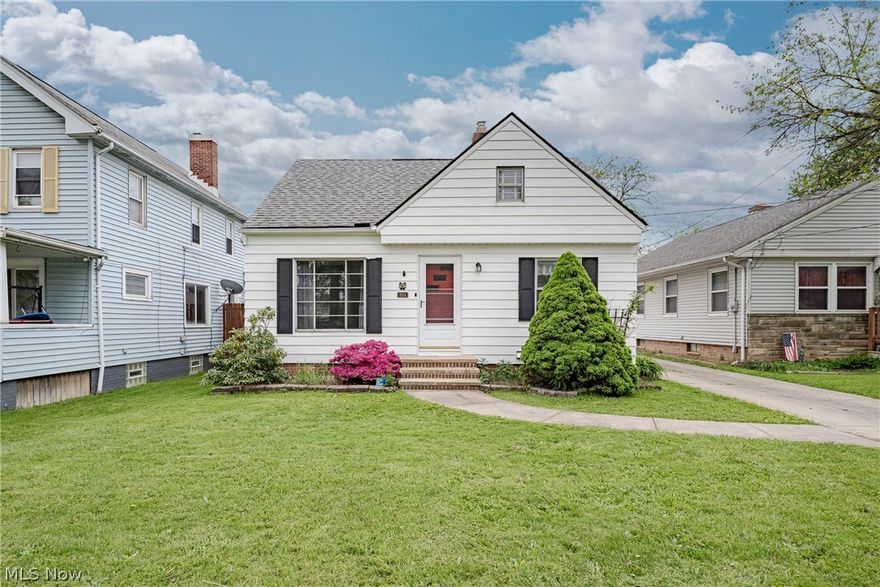 Welcome to 11104 McCracken Rd – a charming and move-in ready Cape Cod full of warmth, character, and timeless appeal! From the moment you arrive, this lovely home invites you in with its cozy charm and well-maintained condition, making it the perfect place to start your next chapter.

Step through the front door into a bright and welcoming living room filled with natural light and beautiful original hardwood flooring that adds warmth and character throughout the main level. The kitchen offers a wonderful blend of style and functionality, featuring hardwood cabinetry, a classic tile backsplash, newer luxury vinyl plank flooring, and all appliances included for added convenience.

Two comfortable first-floor bedrooms showcase original hardwood flooring and charming vintage glass doorknobs that add to the home’s character and charm. An updated full bathroom completes the main level with tasteful finishes and everyday comfort. Upstairs, the spacious third bedroom creates a private retreat with cozy carpeting, rich wood paneling, and its own ensuite half bath.

The full basement offers excellent additional living potential with a rec room area, laundry and utility space, and plenty of room for storage or future finishing possibilities. Outside, enjoy relaxing or entertaining on the raised back deck overlooking the backyard, along with the oversized one-car garage that provides extra space for parking, tools, or hobbies.

This amazing home combines classic charm, practical updates, and move-in ready convenience in one wonderful package. Don’t miss your chance to make this lovely Garfield Heights home your own!