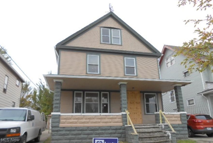 Large 3 bedroom, 1 bath Colonial style home with 1,664 square feet of living space. Good size rooms. Eat-in kitchen. Floored attic for additional storage. Full basement. Fenced yard and a 2 car detached garage.