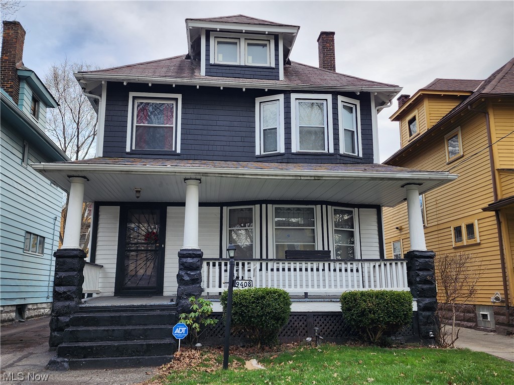 This home is awaiting a new owner. Great opportunity for an investor or large family. There are 3 bedrooms on the second level plus an additional 2 bedrooms in the finished attic area. The home also offers a dining room and a large full bath with a jacuzzi tub. The basement includes a bar as well as a half bath for evening entertaining. A little work could make it your dream home.