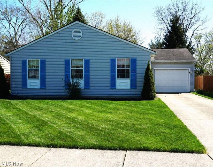 Beautiful ranch with open floor plan that is move-in ready! Located on a cul-de-sac in a quiet neighborhood that is close to the brand new elementary school. The rooms are spacious and the slider door leads you to a back deck with a beautiful private view. This is single-level living at its best!  Full basement just waiting to be finished.