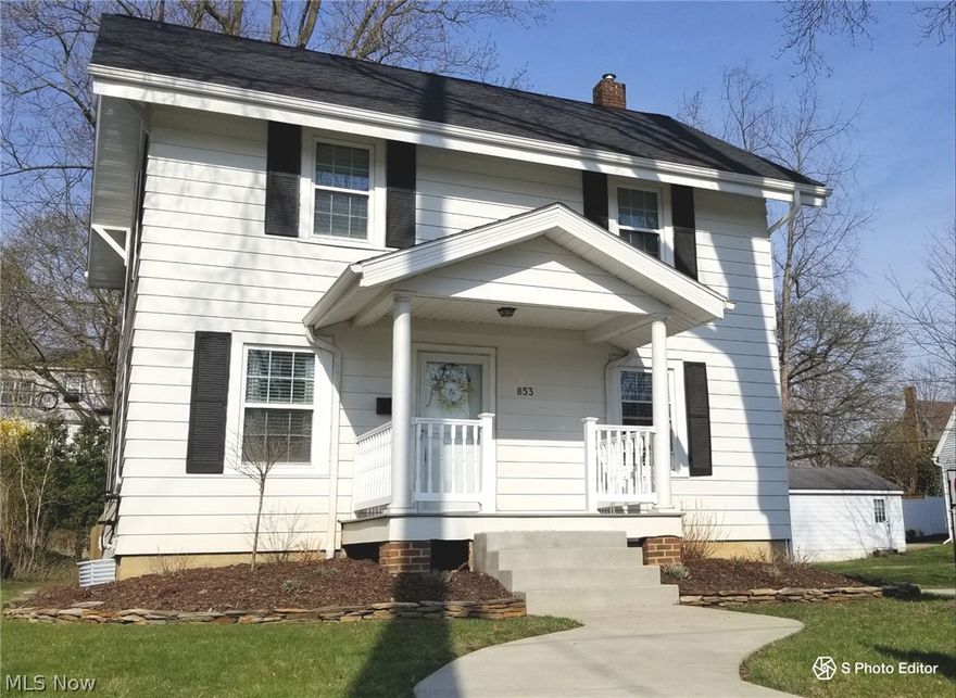 This Lovely 3 Bedroom Colonial is situated on an amazing lot (which includes 2 parcels) and has beautiful curb appeal! 
Many of the updates completed are as follows: Stainless Steel Kitchen Appliances and new Sump Pump (2017). New Concrete Driveway, Extra Parking Area, Sidewalk, and Steps (2016). The garage was resided along with a new roof (2018). The Roof on the house was replaced along with new Downspouts, Gutters, and Leaf Guards (2018).  The Attic Windows and Attic Insulation were replaced (2018). New Furnace and Central Air Conditioning were replaced and Duct-Work Cleaning completed (2018). New Hot Water Tank and Garbage Disposal (2021). Enjoy entertaining your friends and family on the covered back porch, and in the fenced-in back yard! Take a walk to the nearby park to fully appreciate this great location! Assessment - Muskingum Water Shed $3.00 a half. This home will not last....Don't Wait! Please honor Covid protocols! Offers are being submitted to Sellers on Sunday, April 1