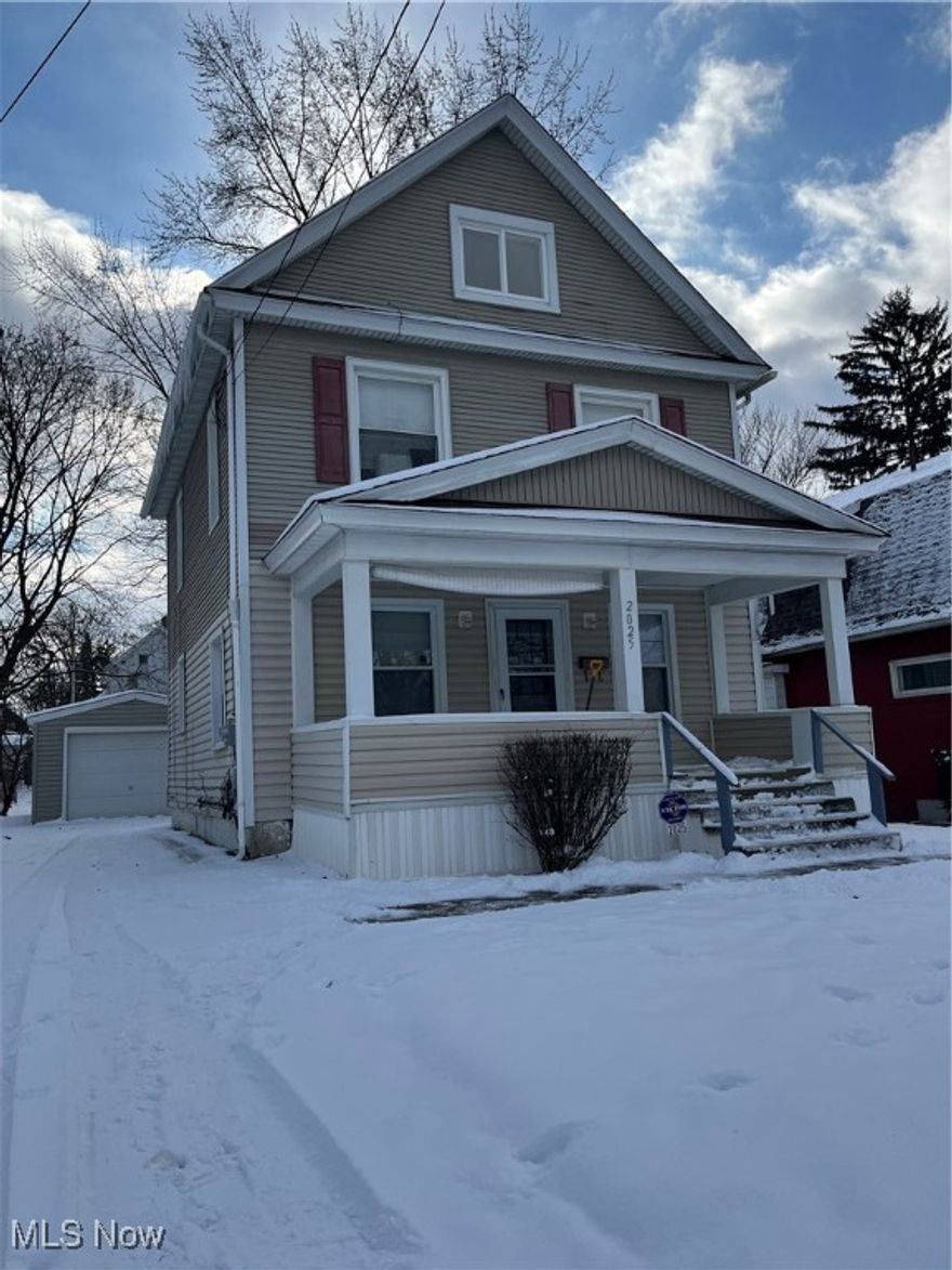 Large 3-5 bedroom two story with 2 baths is ready for an ambitious family to paint, clean and update flooring. Detached garage. Open concept kitchen living room. Full basement provides more space for a busy family. Roof about 10 years old.