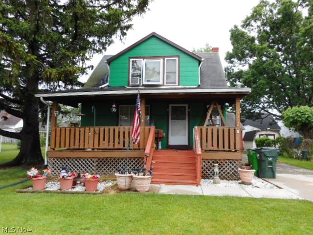 Great opportunity for Willowick bungalow on a double lot! This home has a 1st floor bedroom and two more bedrooms on the 2nd level. The full, open front porch extends the entertainment space and invites your visitors onto the large side yard or into the Living Room. The frontage is 80 feet wide so the side yard is waiting for your gaming or relaxation and enjoyment. There is a full, unfinished basement for ample storage that also has a commode and stall shower for your convenience. There is a 2-car garage but the driveway needs repair. This is now a Short Sale and the List Price has been approved by the Lender. See it today?