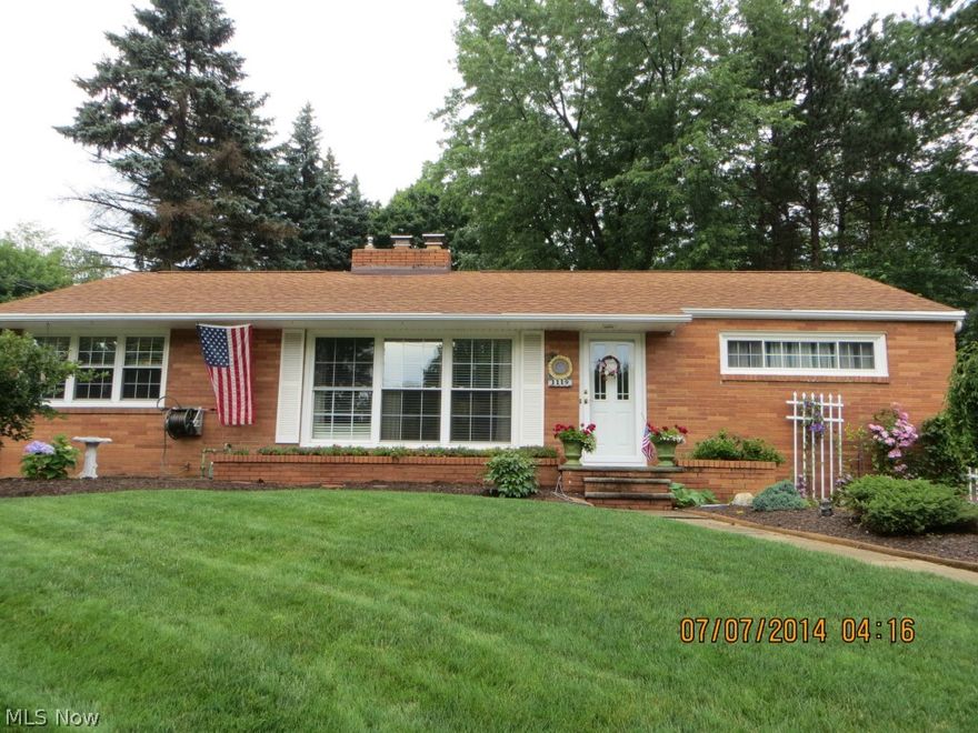 Beautiful immaculate North Canton Ranch on a pristine landscaped Half Acre lot at the end of Bachtel St SE. Wonderful hardwood floors and a gorgeous sandstone fireplace grace the main floor. You will want to spend time enjoying your huge private (and shaded) back yard from the the enclosed back porch. Updates include windows, roof, bathroom, refinished hardwood floors, exterior doors, high efficient furnace, air conditioning, insulation, & garage door. The recreation room in the partially finished walk out basement adds valuable living space and has a second beautiful wood burning fireplace. This is a fine brick home!