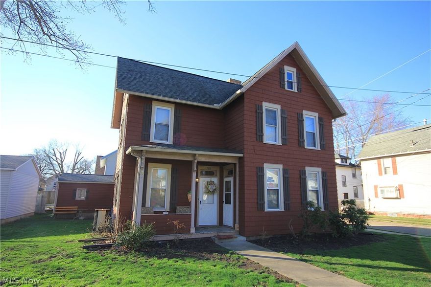 Century home with lots of character inside and out! Beautiful wood work, high ceilings, built ins and a custom ceiling in the living room add to the charm of this city gem.  The remodeled kitchen is beautiful and comes complete with stainless appliances. There is a formal dining room and the den could be used as  a first bedroom. The first floor bath has a shower and the second floor bath has a claw foot tub. Located on a corner lot within walking distance to downtown Massillon. Short sale approved